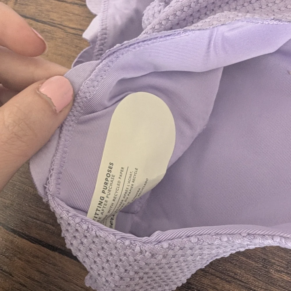 Lavender Scalloped Bikini Bottom